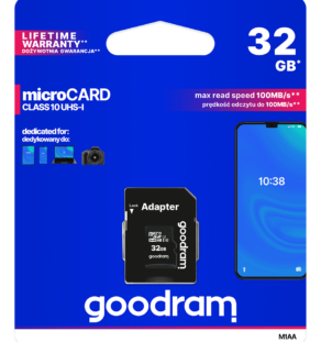 GOODRAM MicroSD+Ad 32GB Class10 UHS1