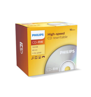 Philips CD-RW80 PACK10 ΤΕΜ ΕΠΑΝΕΓΡΑΨΙΜ