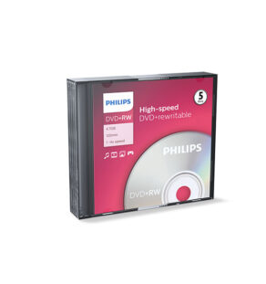 Philips DVD+RW JEWEL P5PACK ΕΠΑΝΕΓΡΑΨΙ