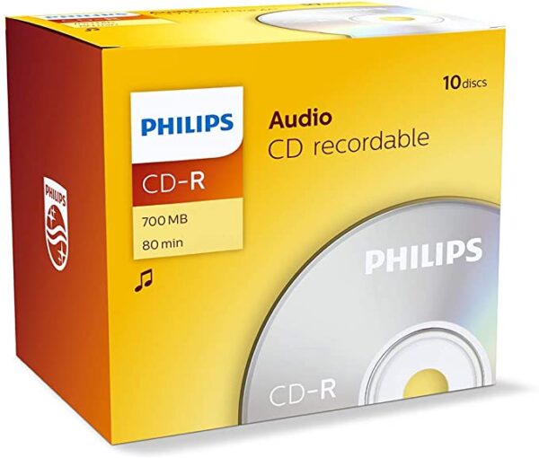 Philips  CD-R80 AUDIO JEWEL PACK 10 ΤΕΜ