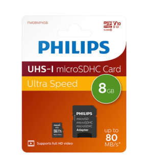 PHILIPS  MICROSD+AD CLASS 10 U1 8GB