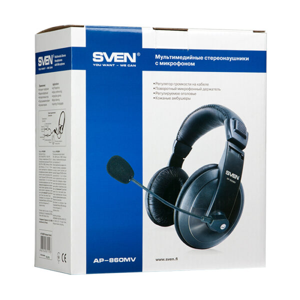 SVEN ΑΡ-860Μ ΑΚΟΥΣΤΙΚΑ ΚΕΦΑΛΗΣ ΜΕ ΜΙΚ - Image 3