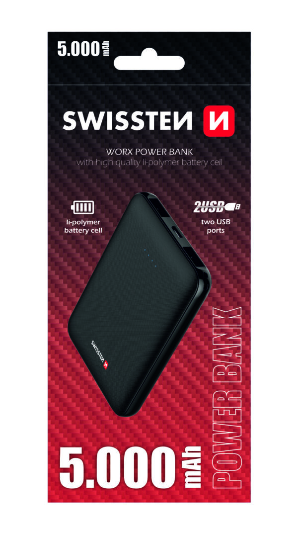 SWISSTEN WORX POWERBANK 5000 mAh - Image 2