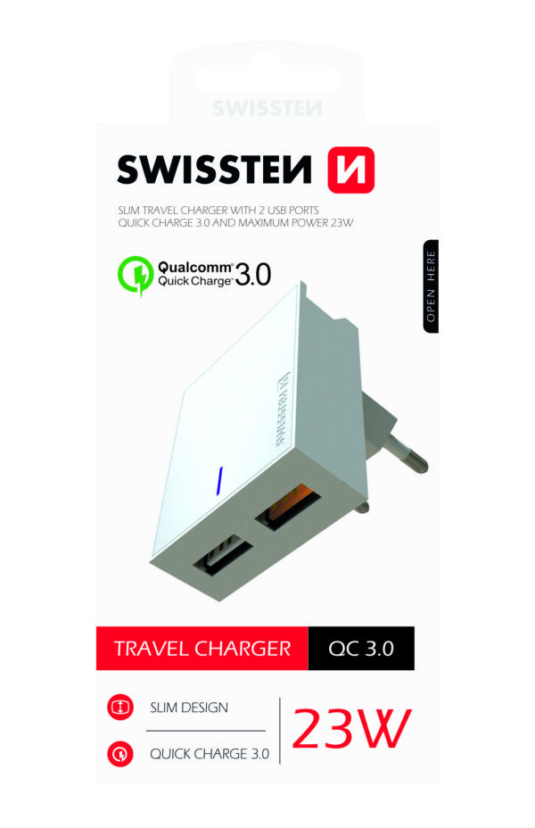 SWISSTEN ΦΟΡΤΙΣΤΗΣ ΤΑΞΙΔΙΟΥ 2xUSB 23W - Image 2