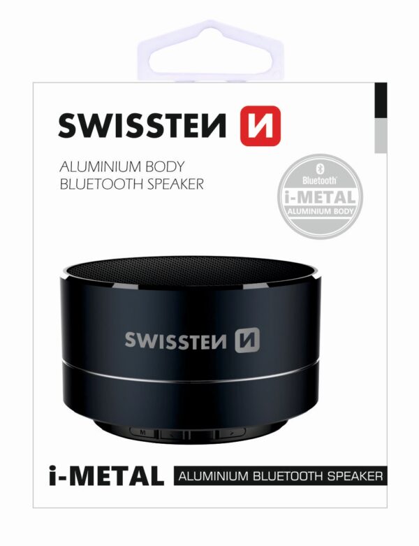 SWISSTEN BLUETOOTH SPEAKER i-METAL ΜΑΥΡ - Image 2