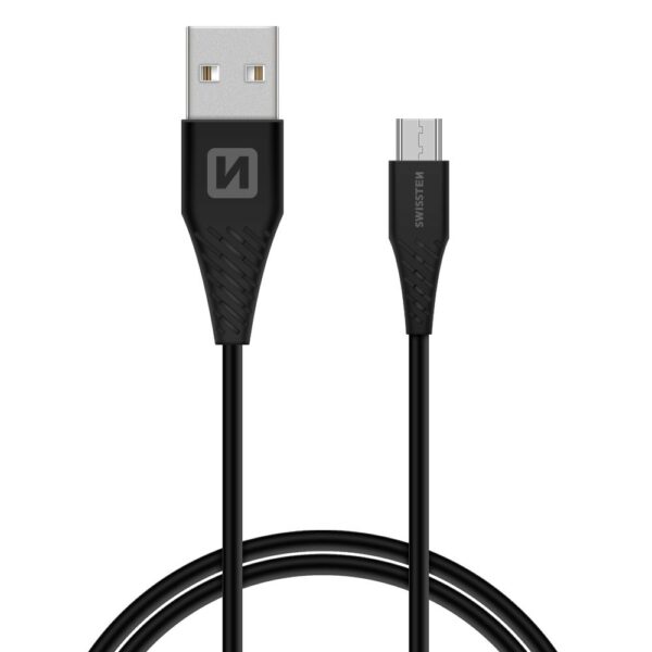 SWISSTEN MicroUSB 1,5m ΜΑΥΡΟ(6,5mm)