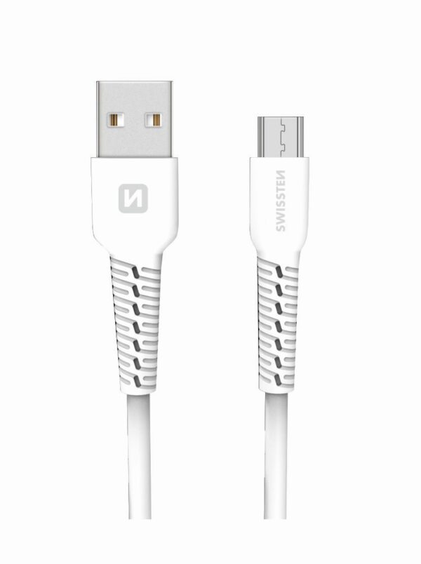 SWISSTEN MICRO USB CABLE 1Μ WHITE