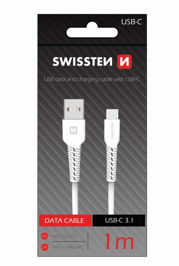 SWISSTEN ΤΥΡΕ-C USB CABLE 1 Μ WHITE - Image 2