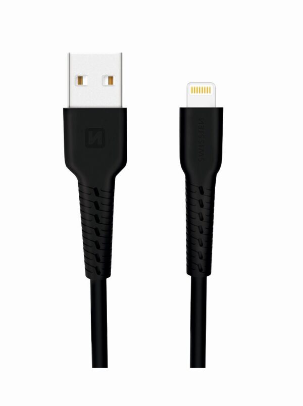 SWISSTEN LIGHTNING USB CABLE 1Μ BLACK