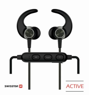 SWISSTEN Sport Bluetooth Ακουστικα Μαυρ