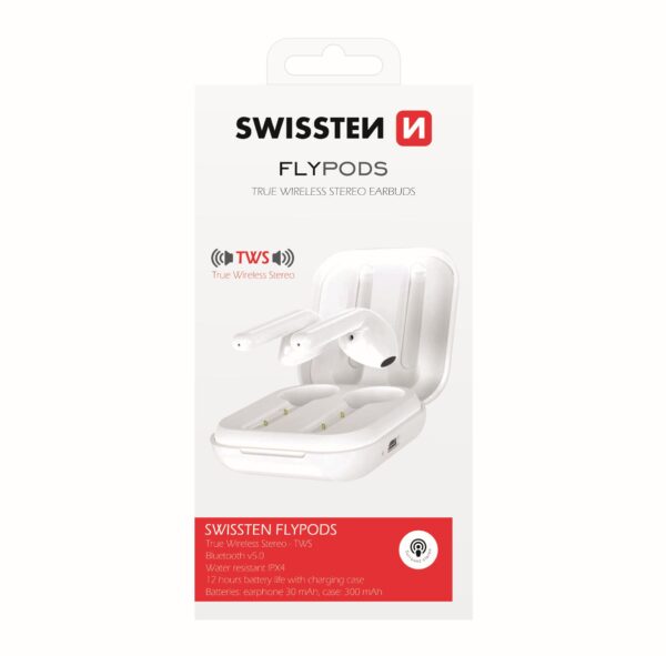 SWISSTEN TWS FLYPODS ΛΕΥΚΟ BLUETOOTH - Image 4