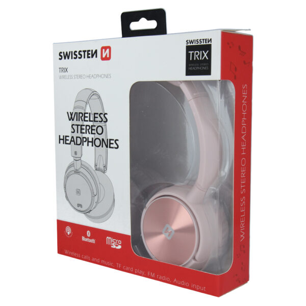 SWISSTEN WIRELESS TRIX HEADPHONES ΡΙΝΚ - Image 2