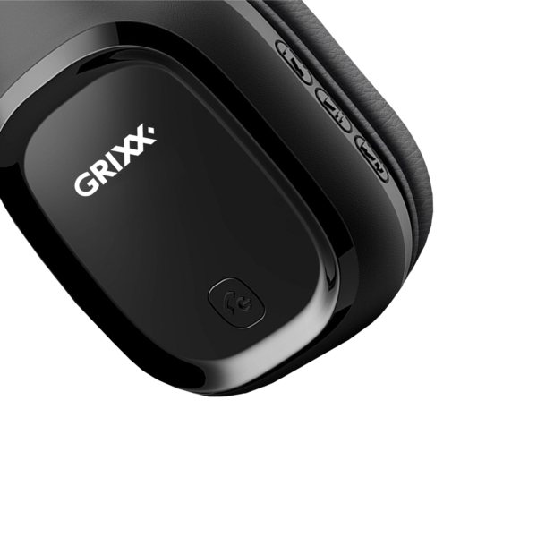 Grixx Headphones Overband Bluetooth Mαύρο - Image 4