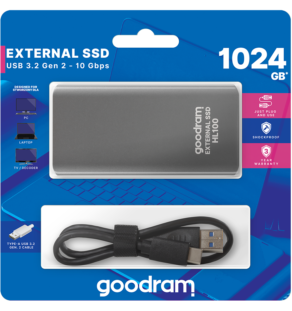 GOODRAM SSD HL-100 1ΤΒ+ΚΑΛΩΔΙΟ ΤΥΡΕ-C