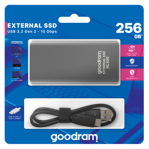 GOODRAM SSD HL-100 256GB+KAΛΩΔIO ΤΥΡΕ-C