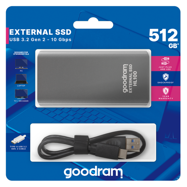 GOODRAM SSD HL-100 512GB+KAΛΩΔIO ΤΥΡΕ-C