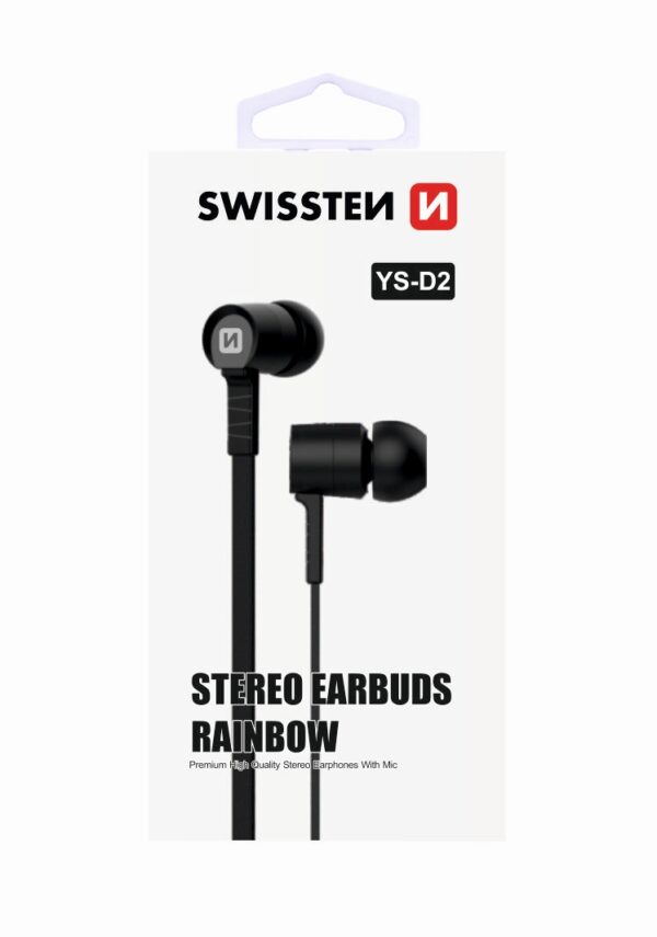 SWISSTEN ΑΚΟΥΣΤΙΚΑ YS-D2 ΜΕ ΜΙΚ. ΜΑΥΡΟ - Image 3
