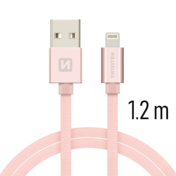 SWISSTEN LIGHTNING ΚΑΛΩΔΙΟ1,2mRose/Gold