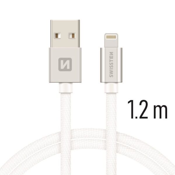 SWISSTEN LIGHTNING ΚΑΛΩΔΙΟ 1,2m ΑΣΗΜΙ