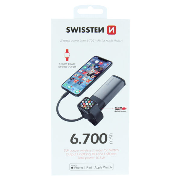 SWISSTEN 2in1 APPLEWATCH POWERBANK 6700 - Image 4