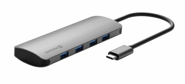 SWISSTEN USB-C HUB 4ΙΝ1 4xUSB 3.0 ΑΛΟΥΜ
