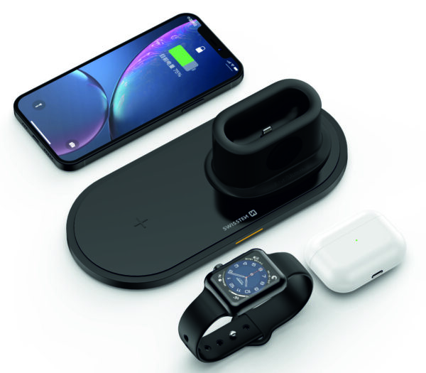 SWISSTEN WIRELESS CHARGER 3 in 1 BLACK - Image 2