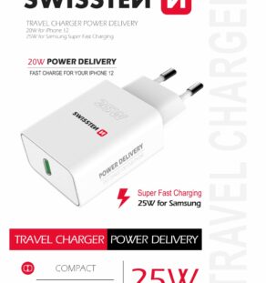SWISSTEN ΦΟΡ/ΤΟΙΧ ΤΥΡΕ-C 25W PD 1ΘΥΡΑ