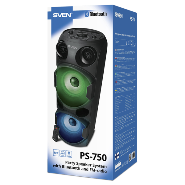 SVEN PS-750 ΗΧΕΙΟ 80W,FM,BLUETOOTH,USB - Image 3