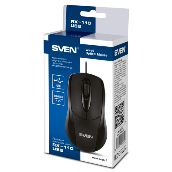 SVEN RX110 USB ΜΑΥΡΟ ΠΟΝΤΙΚΙ - Image 2