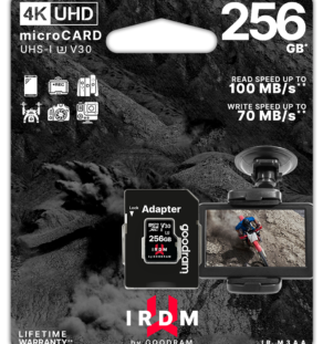GOODRAM MicroSD+AD Class10 U3 256GB