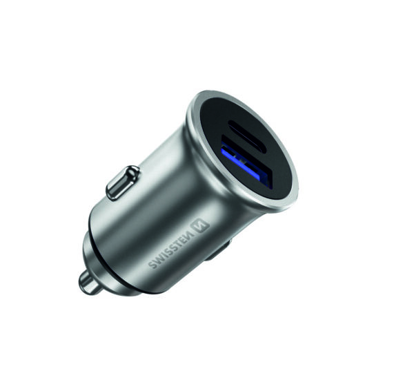 SWISSTEN ΦΟΡ ΑΥΤ USBC+QUICK 3.0 36W ΜΕΤ - Image 3