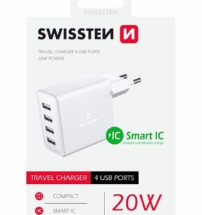 SWISSTEN ΦΟΡΤΙΣΤΗΣ 4xUSB 20W 4Α ΛΕΥΚΟ