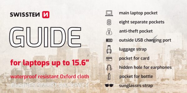 SWISSTEN ΣΑΚΙΔΙΟ ΠΛΑΤΗΣ LAPTOP 15,6" - Image 3