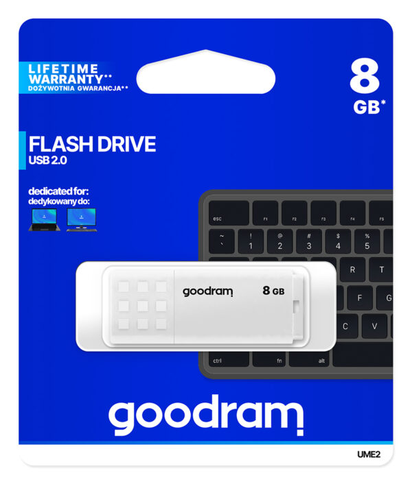 GOODRAM UME2 8GB USB 2.0 ΛΕΥΚΟ - Image 5