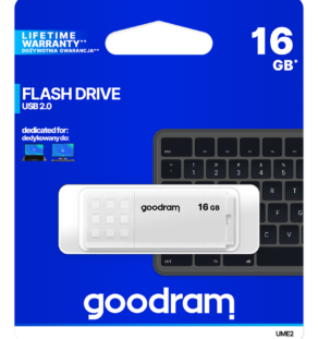 GOODRAM UME2 16GB USB 2.0 ΛΕΥΚΟ