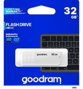 GOODRAM UME2 32GB USB 2.0 ΛΕΥΚΟ