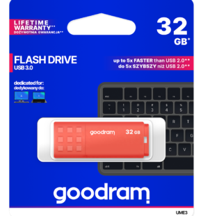 GOODRAM UME3 32GB USB 3.0 ΠΟΡΤΟΚΑΛΙ