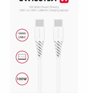SWISSTEN ΤΥΡΕ-C/TYPE-C 5Α 100W 2,5 WHIT