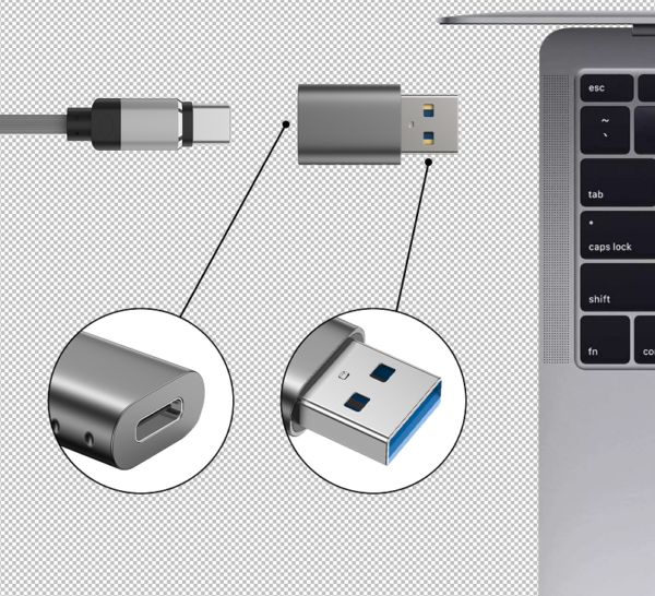 SWISSTEN ADAPTER USB-A(M)/USB-C(F) - Image 4