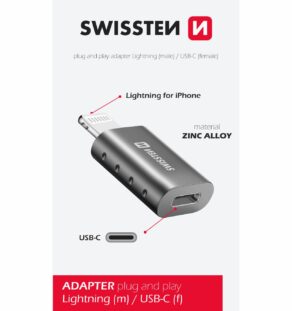 SWISSTEN ADAPTER LIGHTNING(M)/USB-C(F)