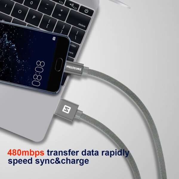 SWISSTEN ΚΑΛΩΔΙΟ USB/MICRO USB 2.0Μ ΜΑΥ - Image 2