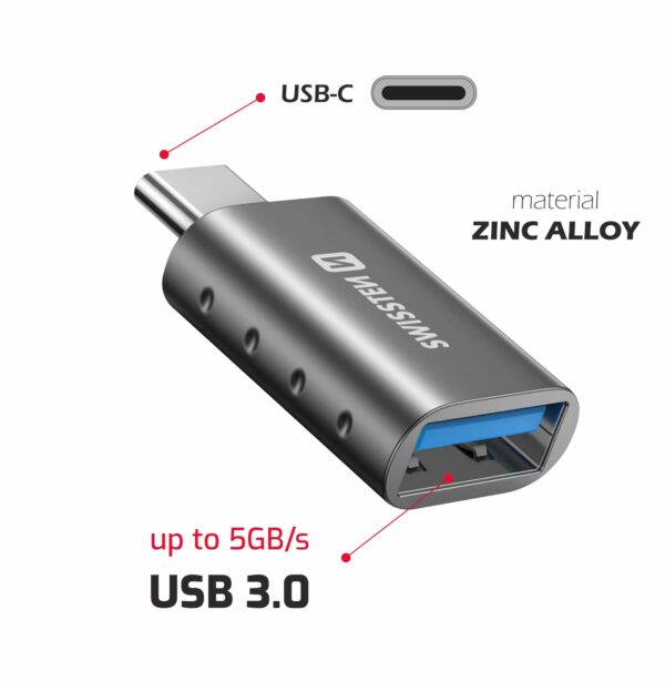 SWISSTEN OTG ADAP ΤΥΡΕ-C - USB Α - Image 3