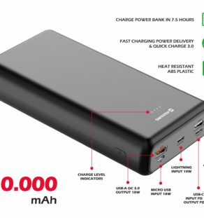SWISSTEN POWER ΒΑΝΚ 30000mAh 20W ΓΚΡΙ