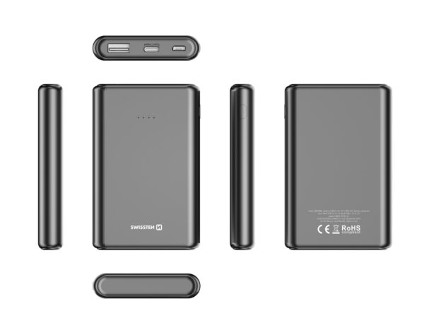 SWISSTEN POWER ΒΑΝΚ 5000 mAh  10W ΓΚΡΙ - Image 3