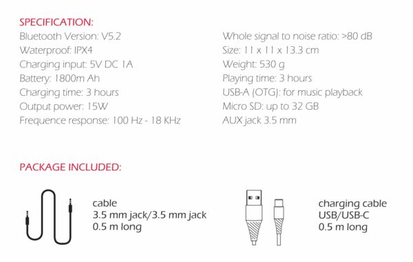 SWISSTEN ΗΧΕΙΟ BLUETOOTH  SOUND-Χ 15W Γ - Image 6