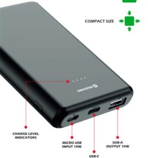 SWISSTEN POWER ΒΑΝΚ 5000 mAh  10W ΓΚΡΙ
