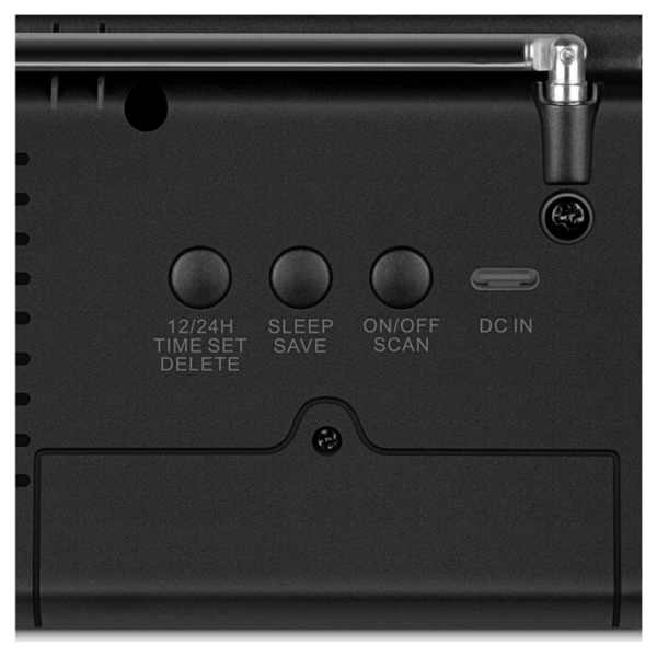 SVEN SRP-100Ραδιόφωνο Mαύρo2W,FMPoλόιΞY - Image 3