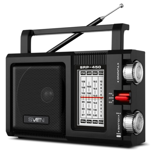 SVEN SRP-450, Ραδιόφωνο Μαύρο (3W, FM ρ - Image 4