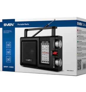 SVEN SRP-450, Ραδιόφωνο Μαύρο (3W, FM ρ