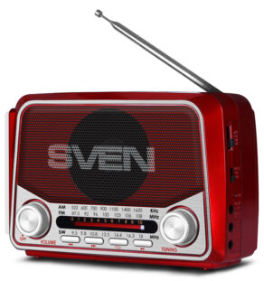 SVEN SRP-525 3W RED (FM,AM/SW/USB,MICRO